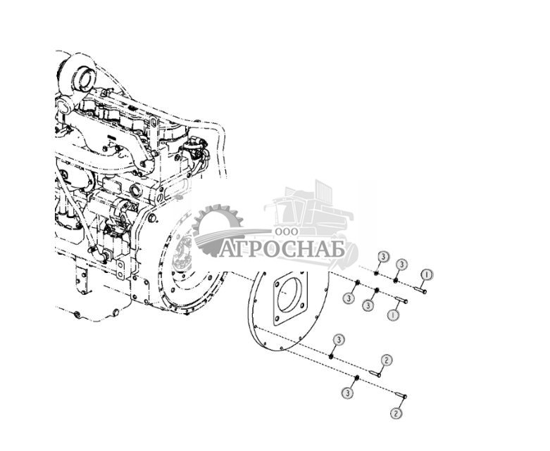 Крышка маховика (двигатель 6081HT006) - ST10429 59.jpg
